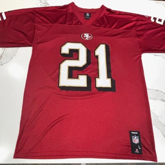 VTG Reebok, NFL #21 Frank Gore Mens Jersey San Francisco 49ers Football Size L - Picture 2 of 9